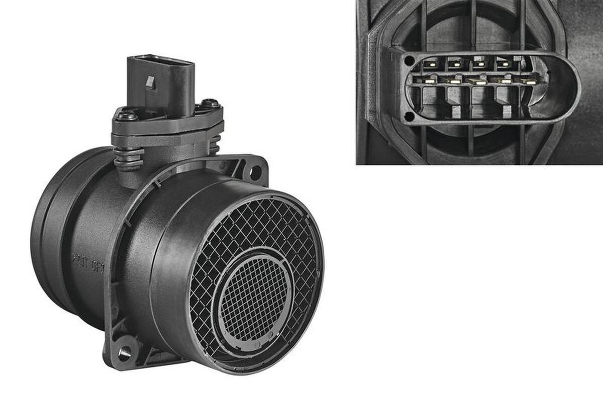 Luftmassenmesser 182mm Heißfilmmassensensor 5-polig VALEO für AUDI A4 B7
