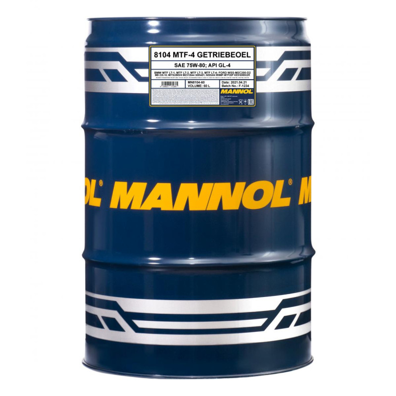 MANNOL MTF-4 Getriebeoel 75W-80 GL-4 60 Liter