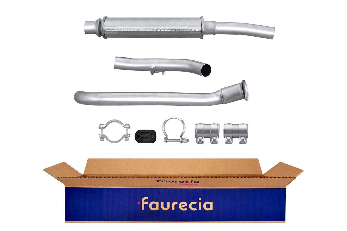 Mittelschalldämpfer Easy2Fit mit Anbauteilen HELLA für CITROEN SAXO PEUGEOT 106