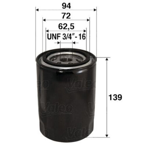Ölfilter Anschraubfilter VALEO für AUDI A4 B5