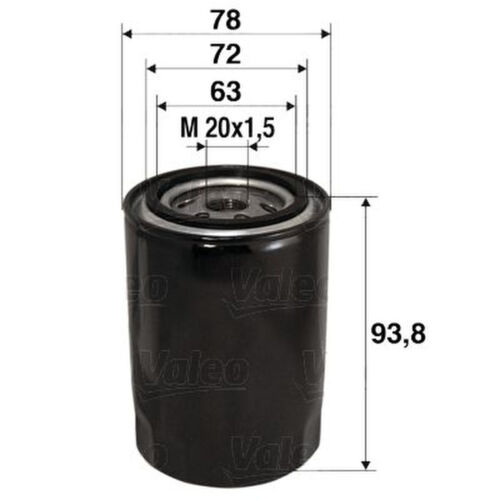 Ölfilter Anschraubfilter VALEO für FORD FOCUS II