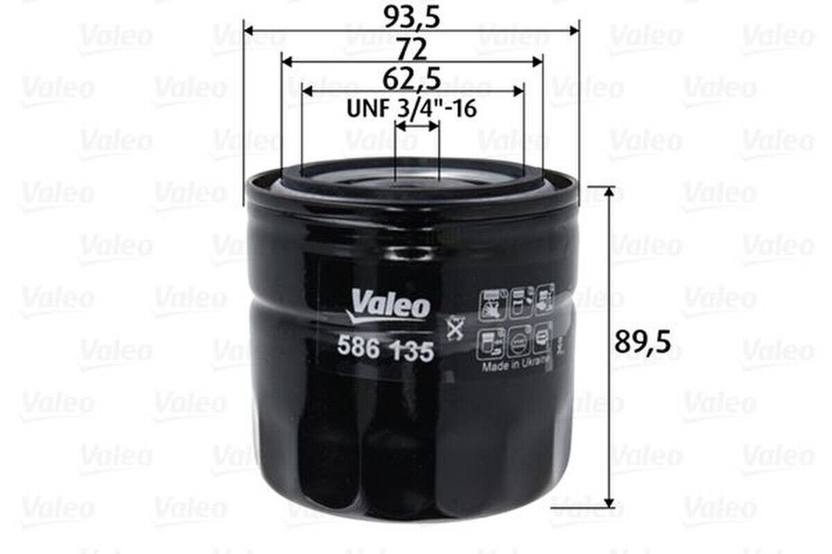 Ölfilter Anschraubfilter VALEO für FORD SCORPIO I