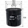 Ölfilter Anschraubfilter VALEO für FORD TRANSIT V363