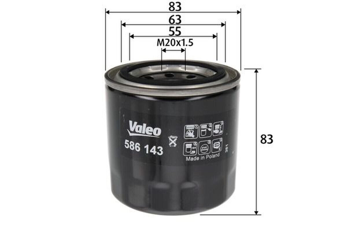 Ölfilter Anschraubfilter VALEO für i30 (GD)
