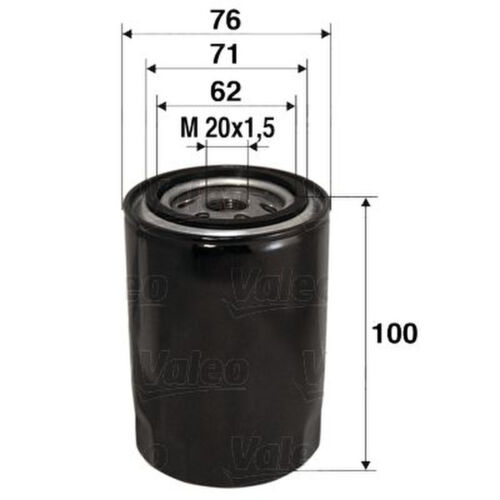 Ölfilter Anschraubfilter VALEO für LANCIA Y10 (156_)