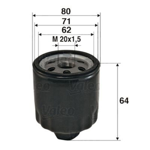 Ölfilter Anschraubfilter VALEO für RENAULT TRAFIC II