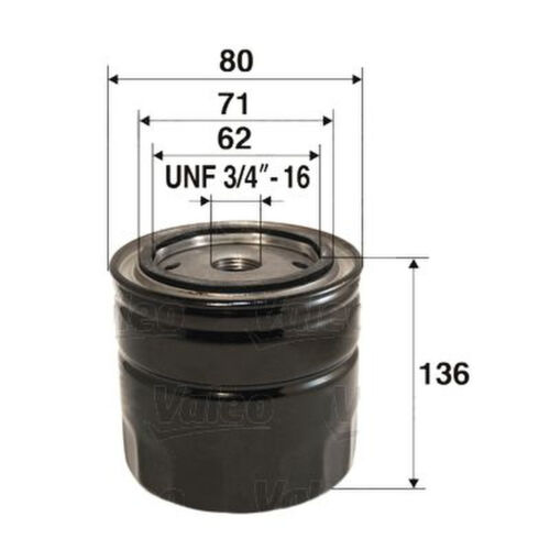 Ölfilter Anschraubfilter VALEO für VW TRANSPORTER T3