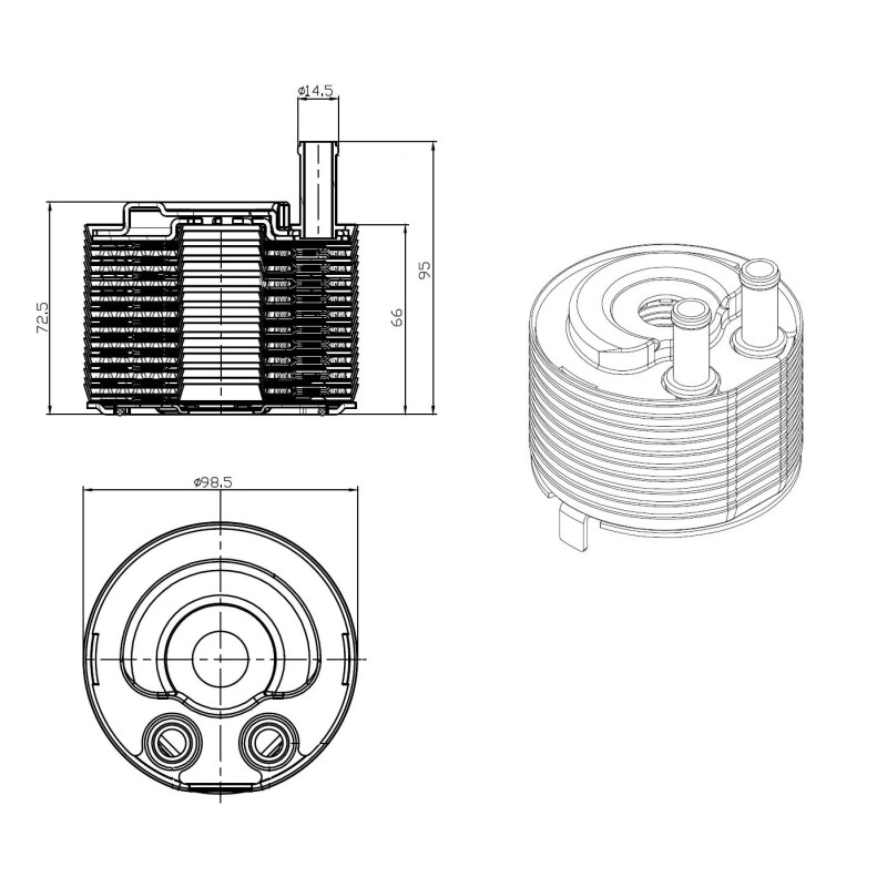 Ölkühler, EASY FIT passend für NISSAN Navara 2.5D 05- NRF 31819