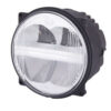 Scheinwerfer LED DEUTSCH transparent Einbau Rahmenhalter HELLA 12V