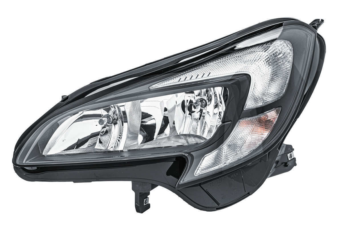Scheinwerfer links FF Halogen HELLA für OPEL CORSA E (X15)