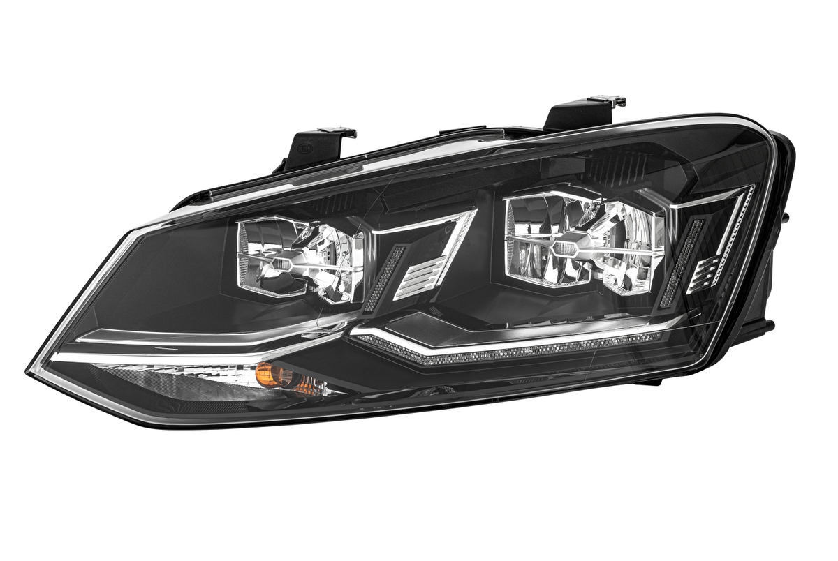 Scheinwerfer links mit Hybridtechnologie HELLA für VW POLO V (6R1/ 6C1)