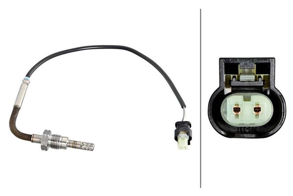 Sensor Abgastemperatur 295mm HELLA für MERCEDES E-KLASSE