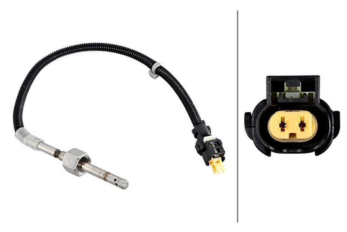 Sensor Abgastemperatur 305mm HELLA für MERCEDES C-KLASSE