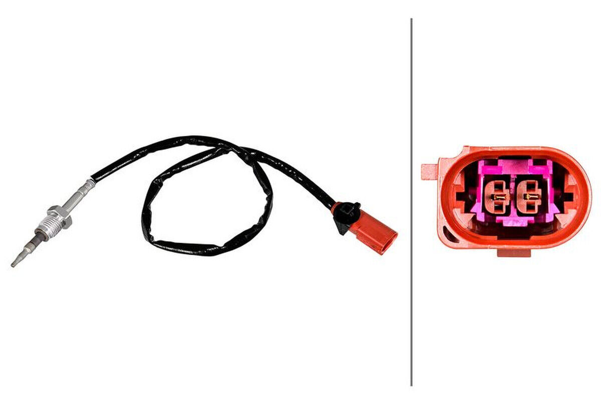 Sensor Abgastemperatur 475mm HELLA für MAN TGE Kasten 2.0 TDI RWD