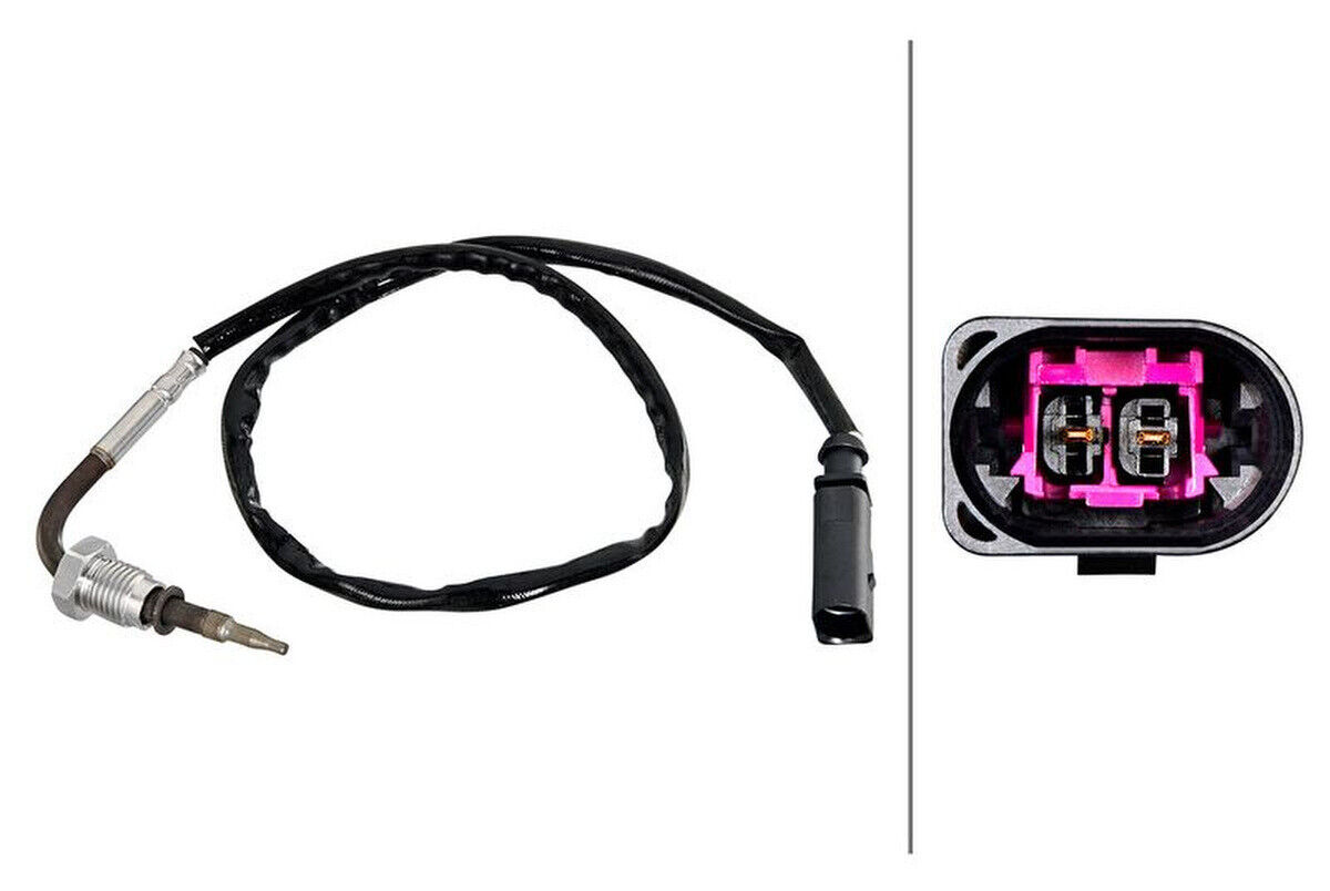 Sensor Abgastemperatur 497mm HELLA für AUDI A4 B9