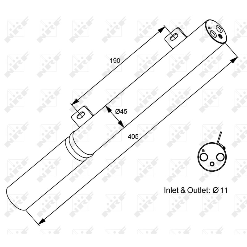 Trockner, EASY FIT passend für MERCEDES C-Series 2.2D 00- NRF 33196