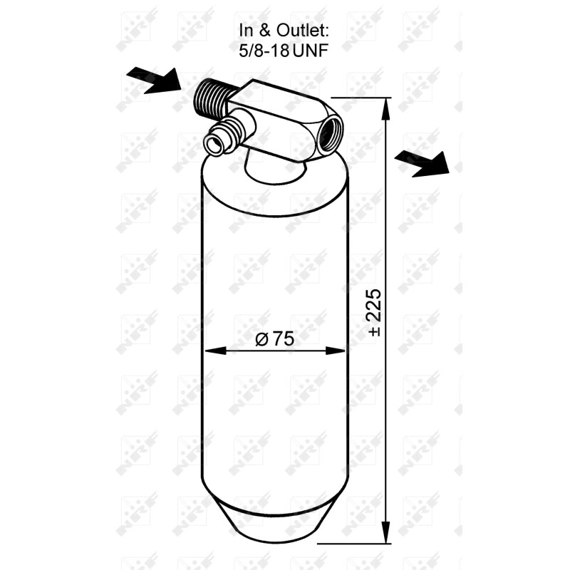 Trockner, EASY FIT passend für RENAULT TRUCK Kerax 97- NRF 33079