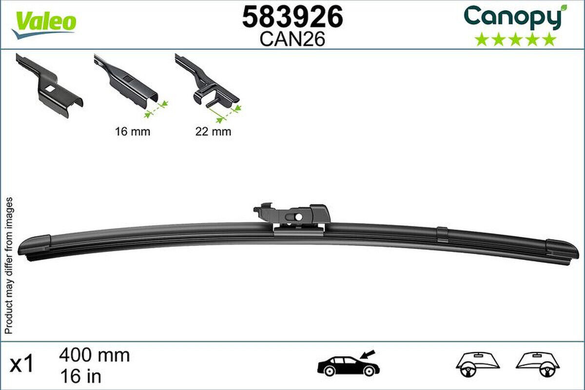 Wischblatt 400mm Flachbalkenwischblatt VALEO für BMW 3 Coupe