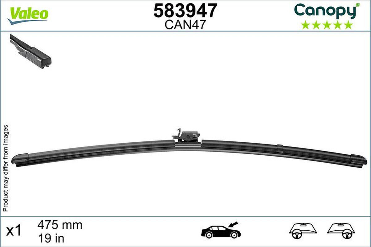 Wischblatt 475mm Flachbalkenwischblatt VALEO für MERCEDES B-KLASSE Sports