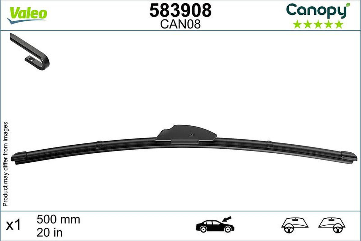 Wischblatt 500mm Flachbalkenwischblatt VALEO für AUDI A4 B5
