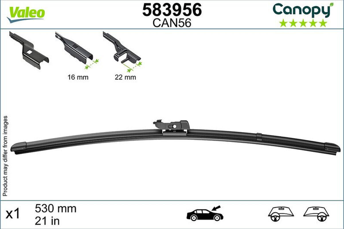 Wischblatt 530mm Flachbalkenwischblatt VALEO für AUDI A6 C7
