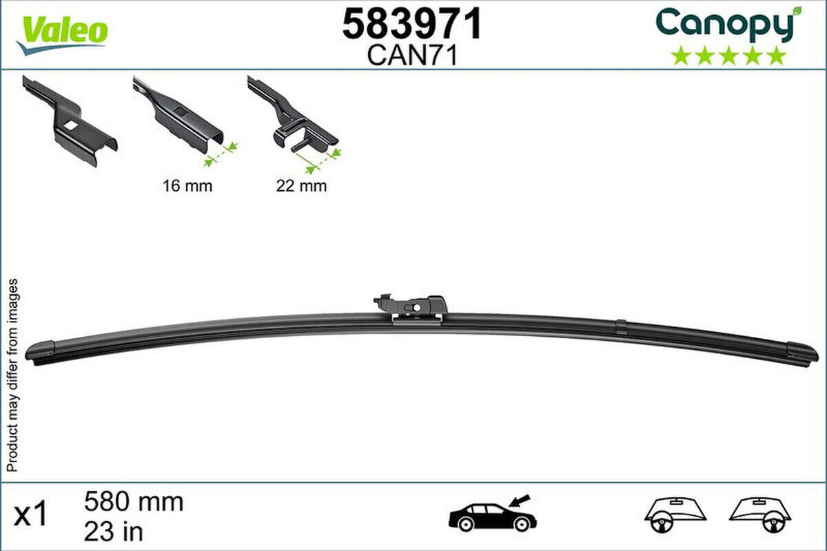 Wischblatt 580mm Flachbalkenwischblatt VALEO für ALFA ROMEO 159