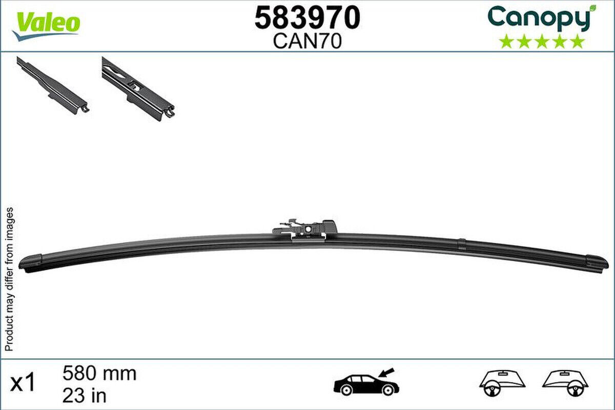Wischblatt 580mm Flachbalkenwischblatt VALEO für BMW 5 (E60)