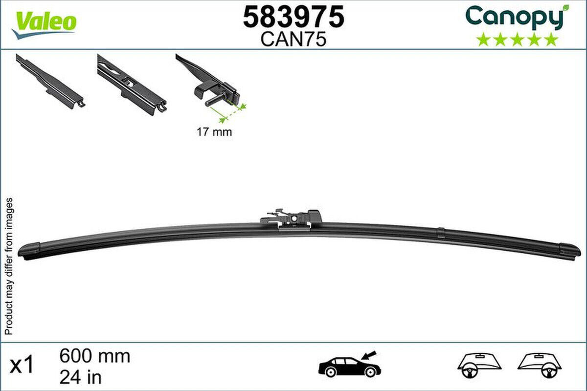 Wischblatt 600mm Flachbalkenwischblatt VALEO für BMW 3 Touring