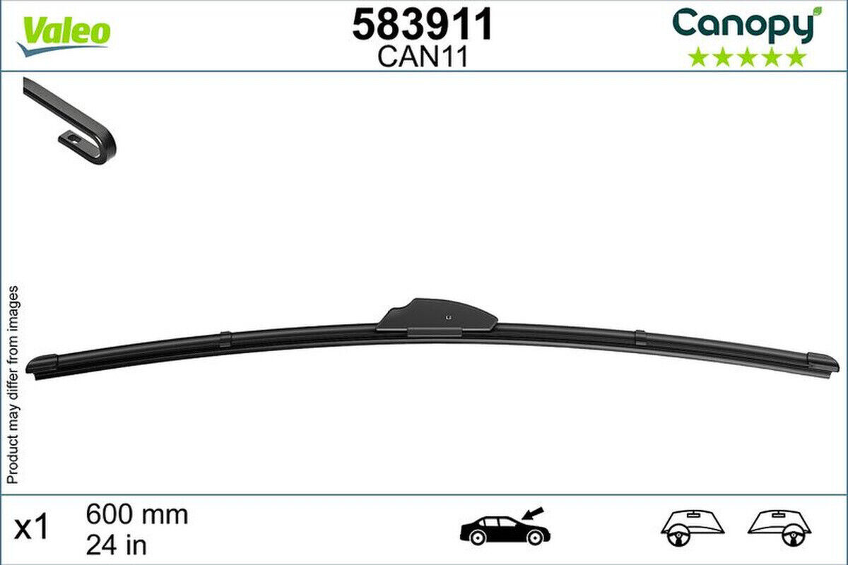 Wischblatt 600mm Flachbalkenwischblatt VALEO für CITROËN CX I