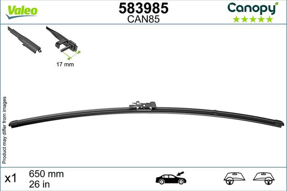Wischblatt 650mm Flachbalkenwischblatt VALEO für BMW 5 (F10)