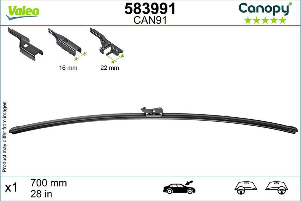 Wischblatt 700mm Flachbalkenwischblatt VALEO für OPEL ASTRA K