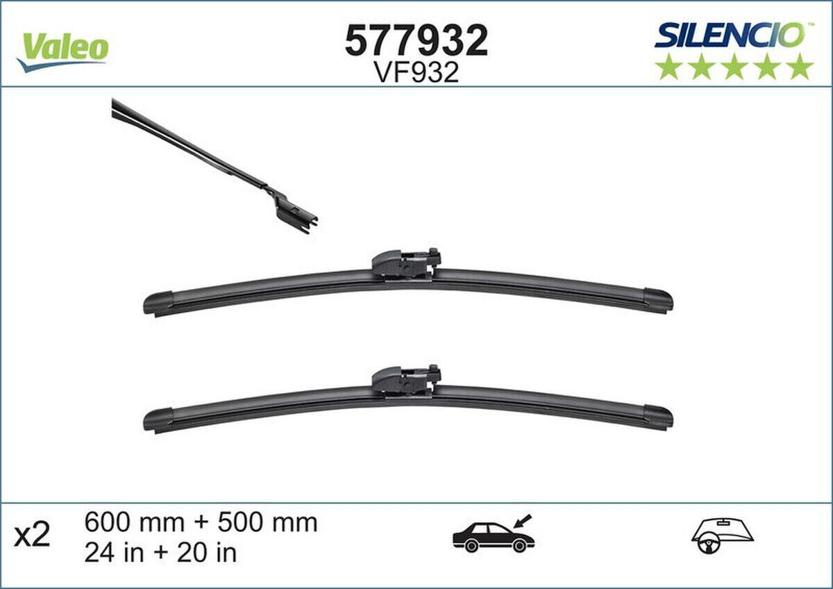 Wischblatt vorne Flachbalkenwischblatt VALEO für LAND ROVER RANGE