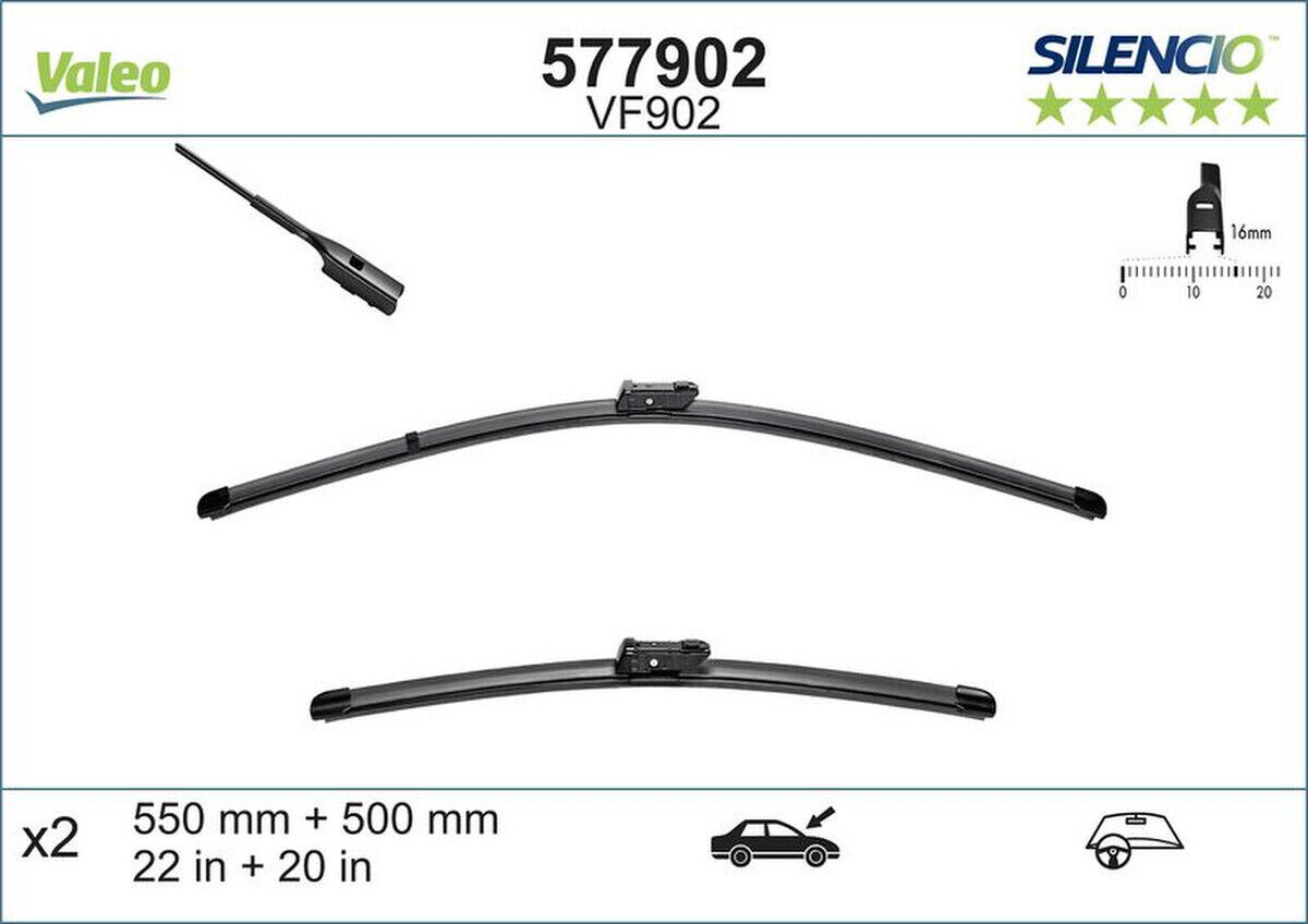 Wischblatt vorne Flachbalkenwischblatt VALEO für MINI CLUBMAN
