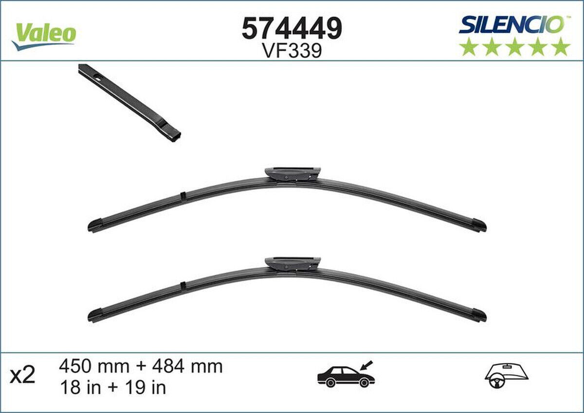 Wischblatt vorne Flachbalkenwischblatt VALEO für MINI (R56)