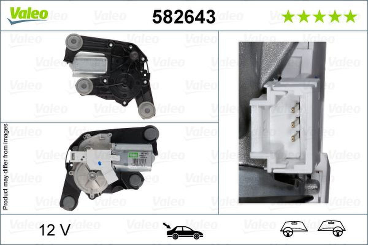 Wischermotor hinten VALEO für CITROËN C5 III