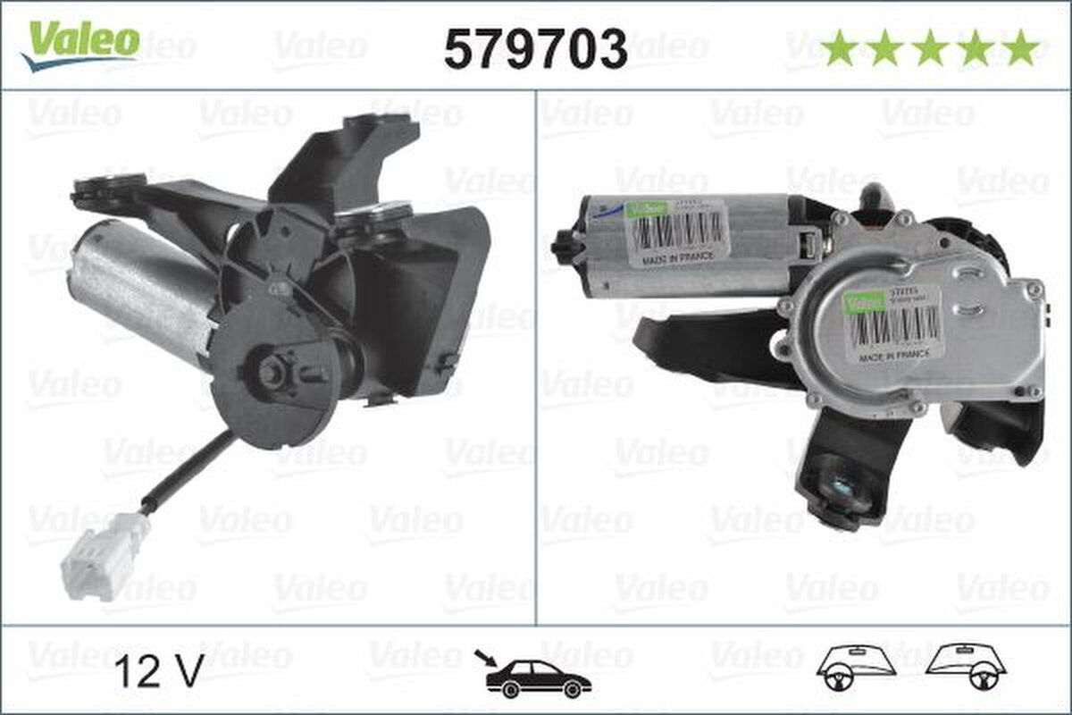 Wischermotor hinten VALEO für CITROËN C5 III