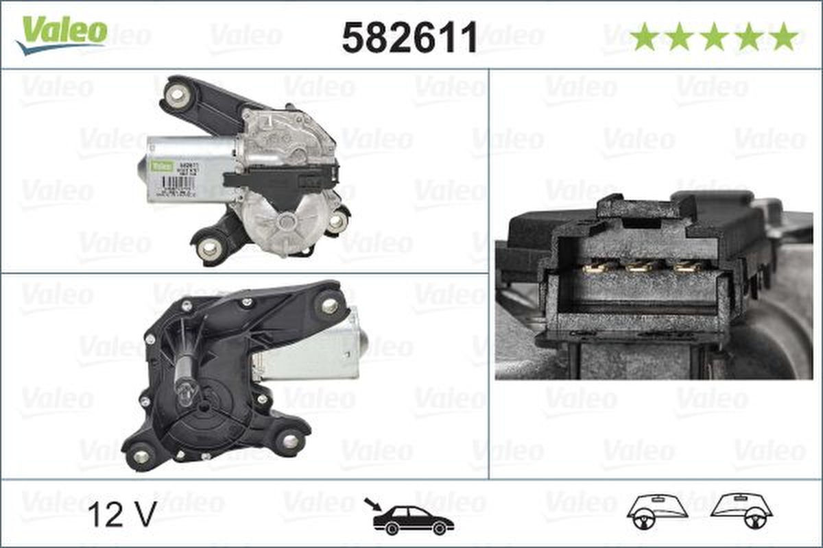 Wischermotor hinten VALEO für OPEL ASTRA G