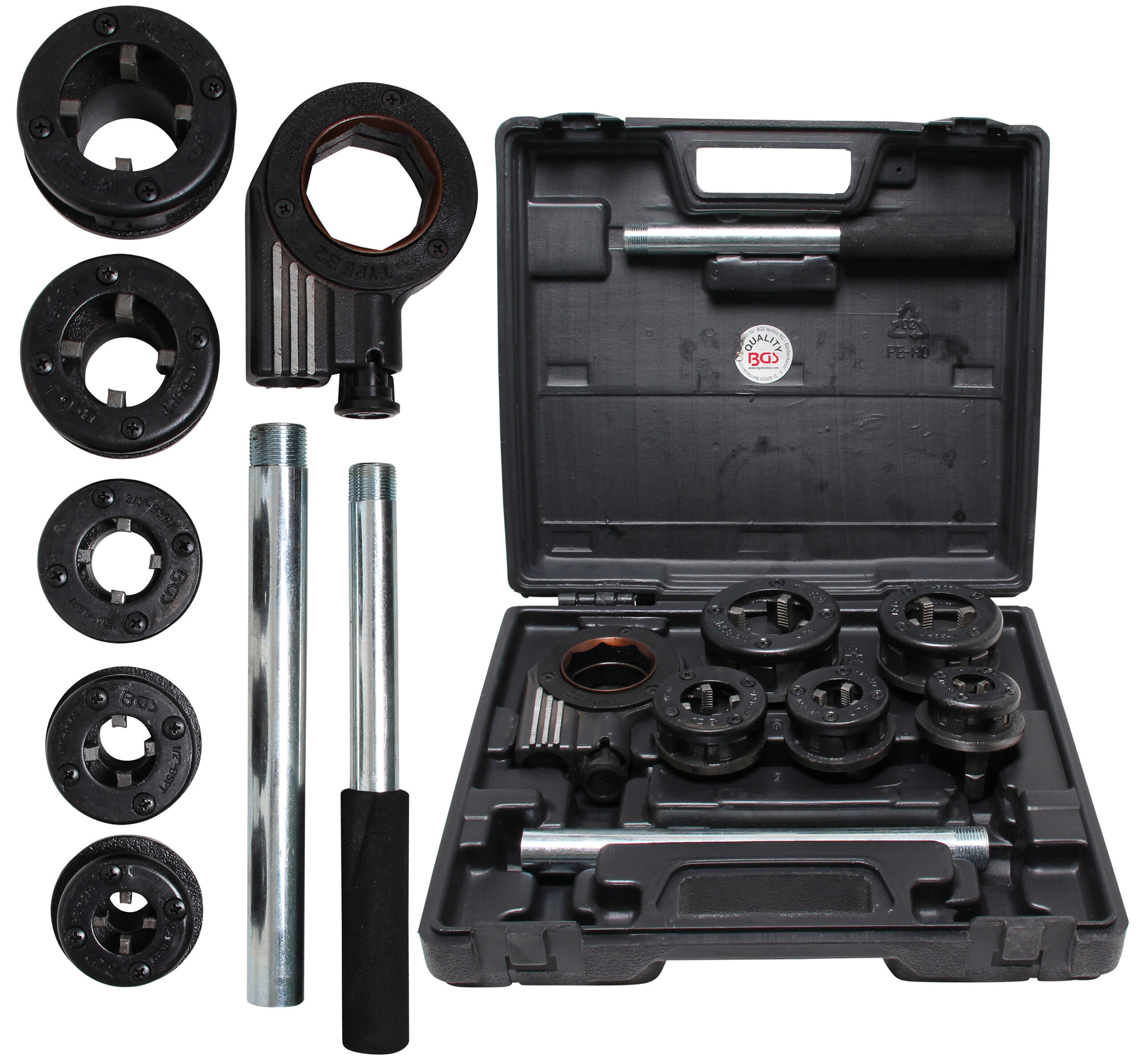 Schneidkluppen-Satz | 3/8" - 1.1/4" | 7-tlg. BGS