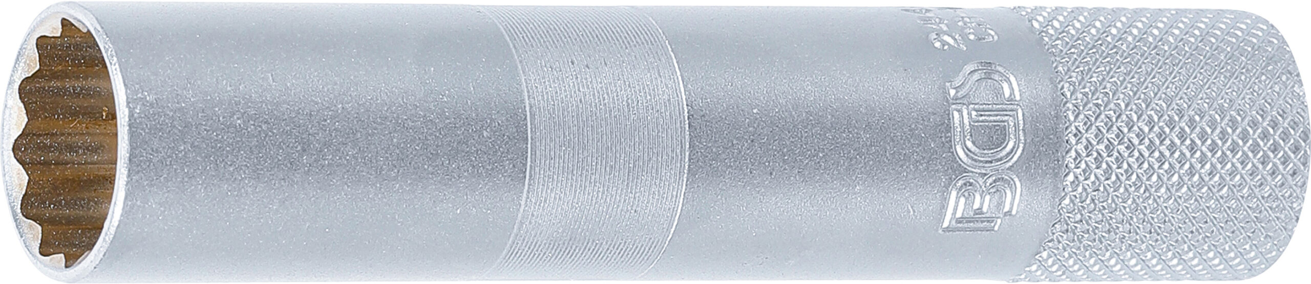 Zündkerzen-Einsatz mit Magnet, Zwölfkant, lang | Antrieb Innenvierkant 10 mm (3/8") | SW 14 mm BGS