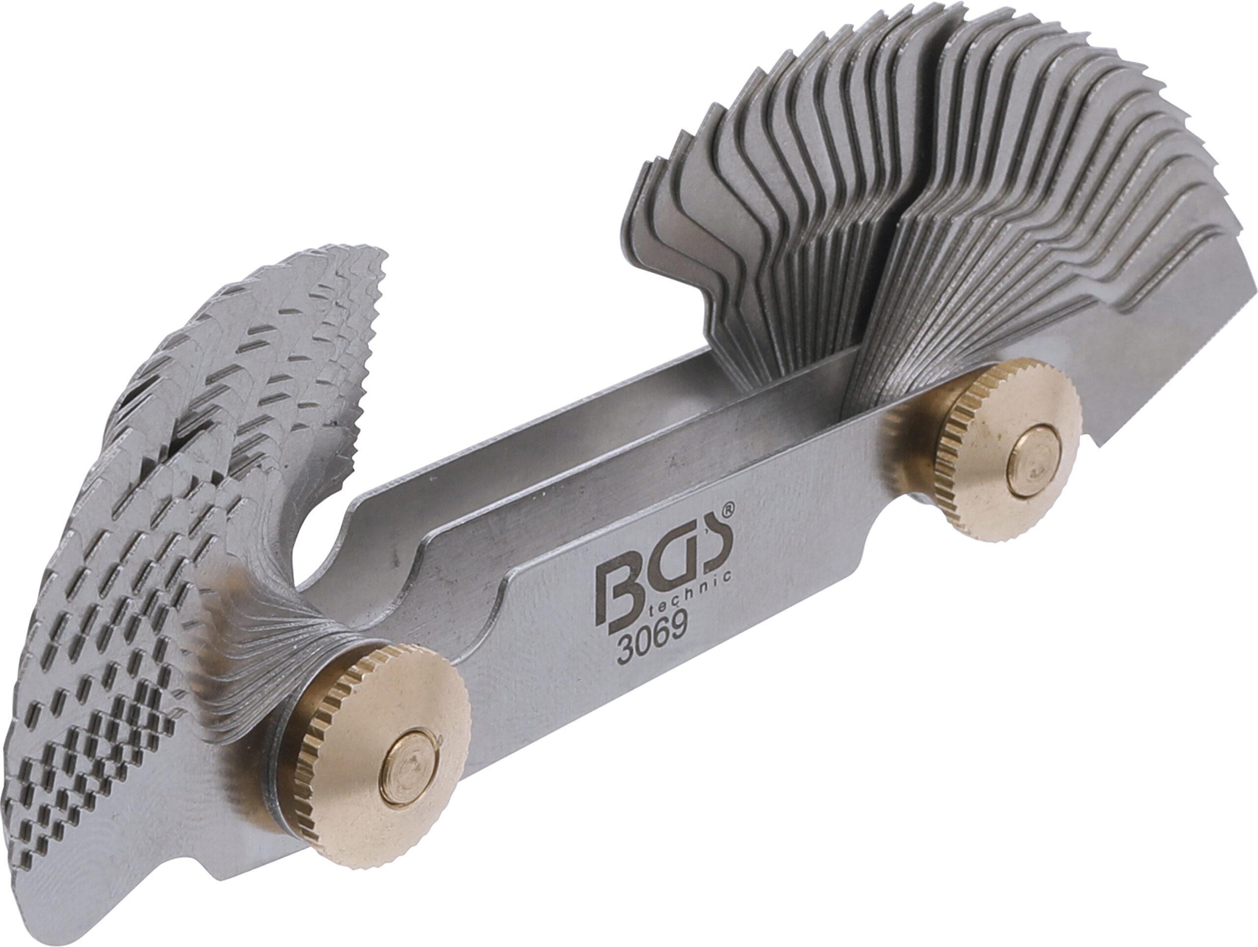 Doppel-Gewindeschablone, 52 Blatt | metrisch 0,25 - 6,0 mm, Whitworth 4G - 62G BGS
