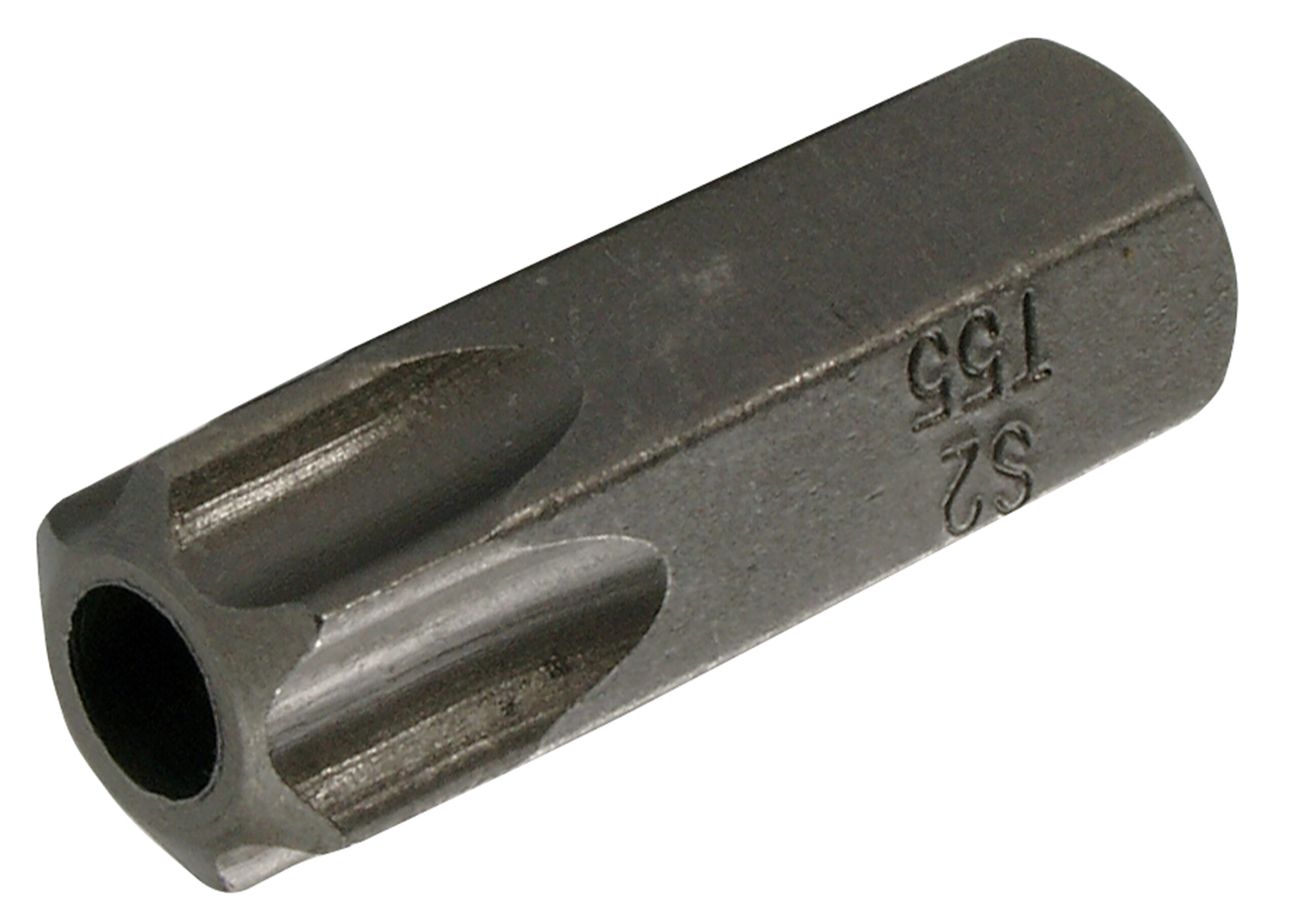 Bit | Länge 30 mm | Antrieb Außensechskant 10 mm (3/8") | T-Profil (für Torx) mit Bohrung T55 BGS