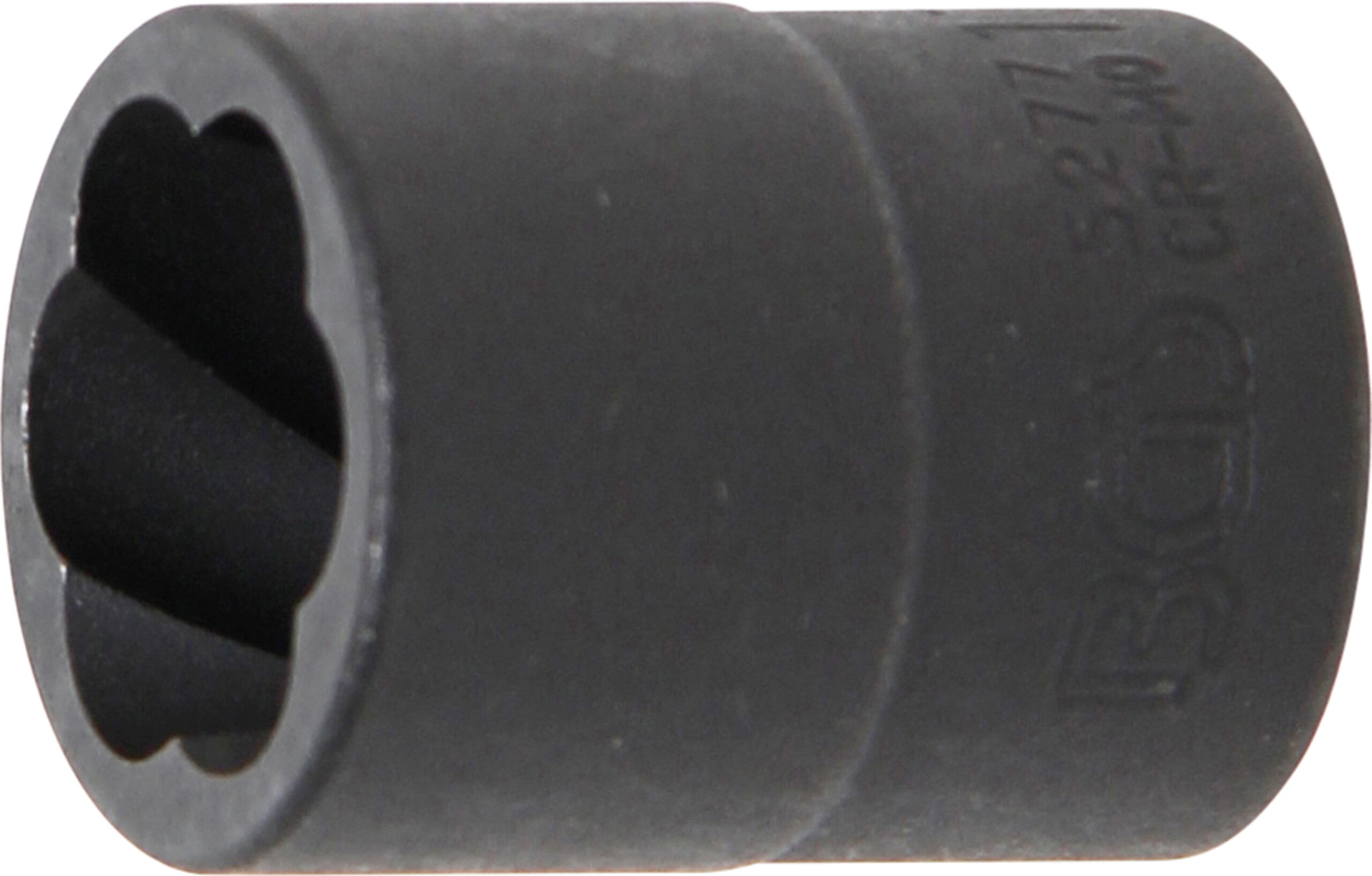 Spiral-Profil-Steckschlüssel-Einsatz / Schraubenausdreher | Antrieb Innenvierkant 10 mm (3/8") | SW 17 mm BGS
