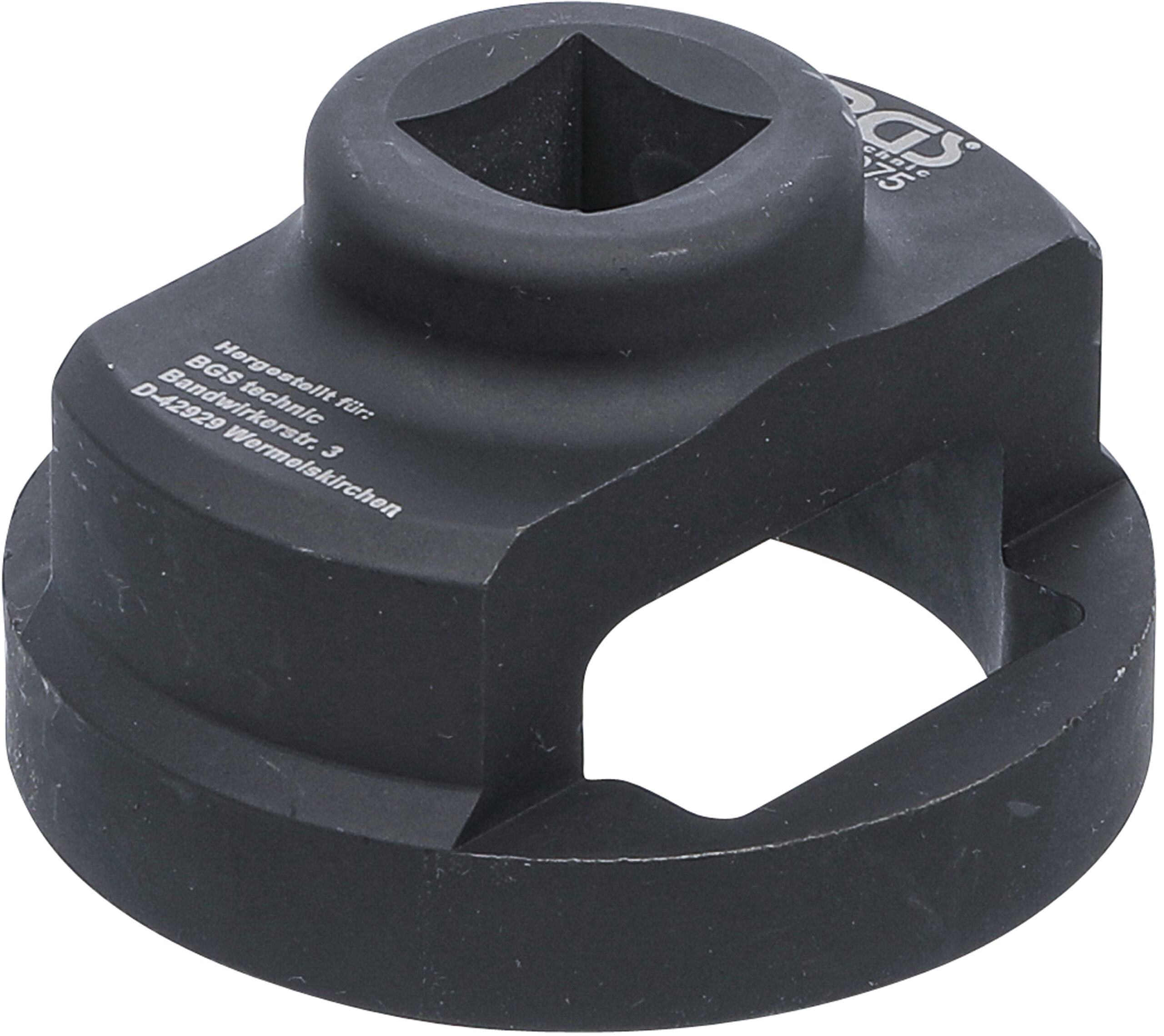 Rollenlager-Achsmuttern-Schlüssel | für BPW 6,5 - 9 t | SW 65 mm BGS