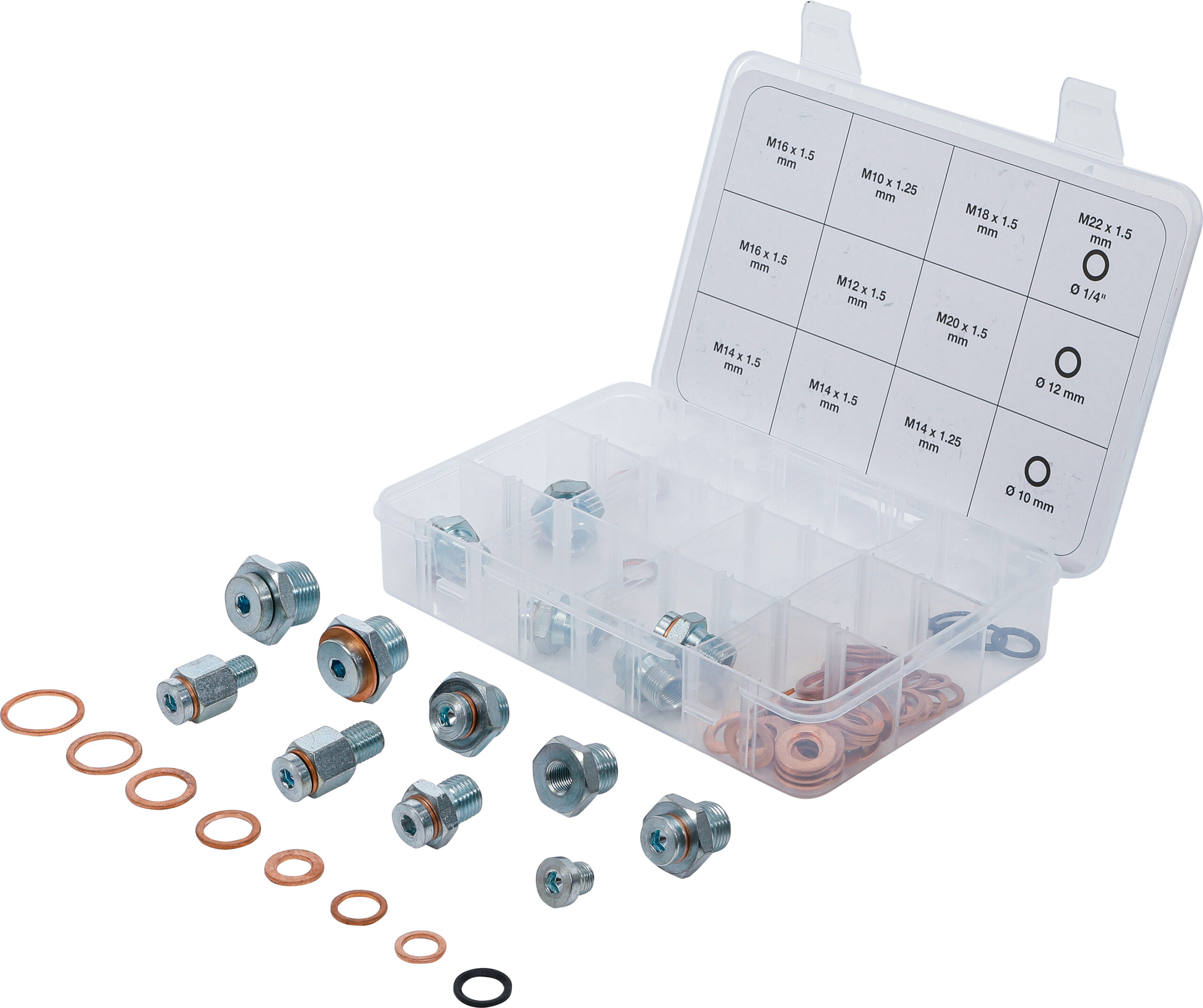 Ölablassschrauben-Reparatur-Sortiment | 63-tlg. BGS