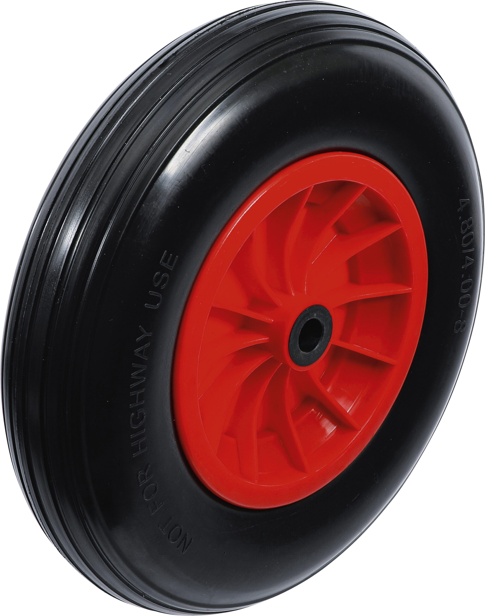 Schubkarrenrad | PU, rot/schwarz | 400 mm BGS Diy