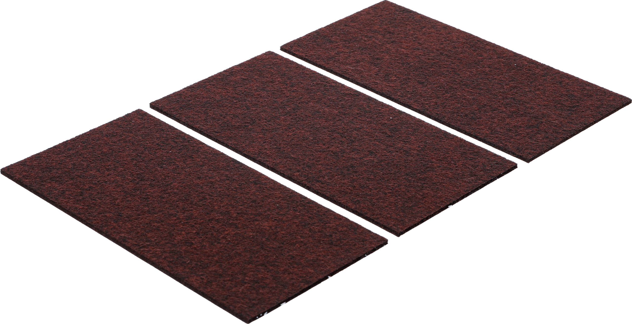 Filzgleiter | Platten | braun | 100 x 200 mm | 3-tlg. BGS Diy