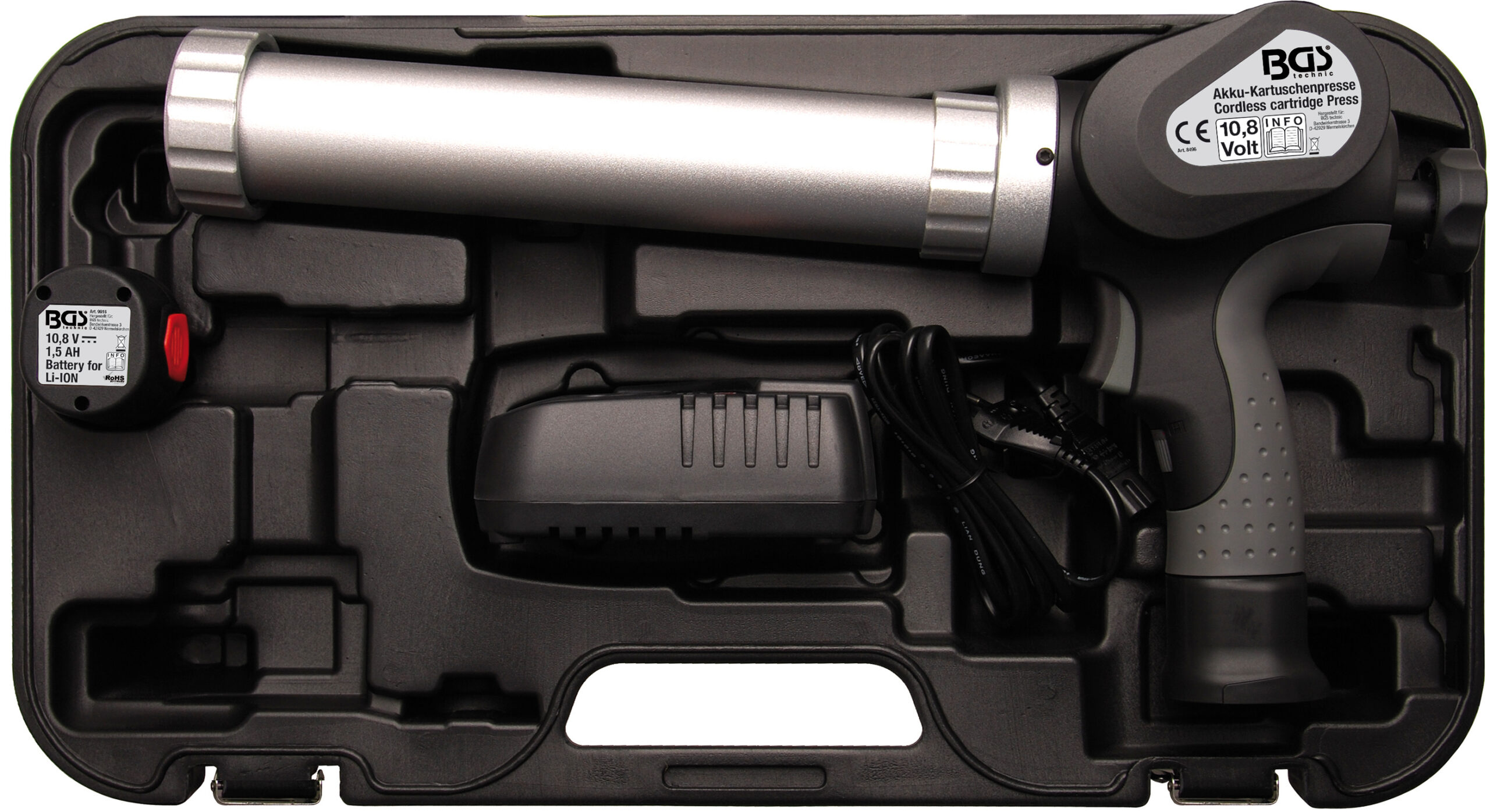 Akku-Kartuschenpresse | Li-Ion 10,8 V BGS