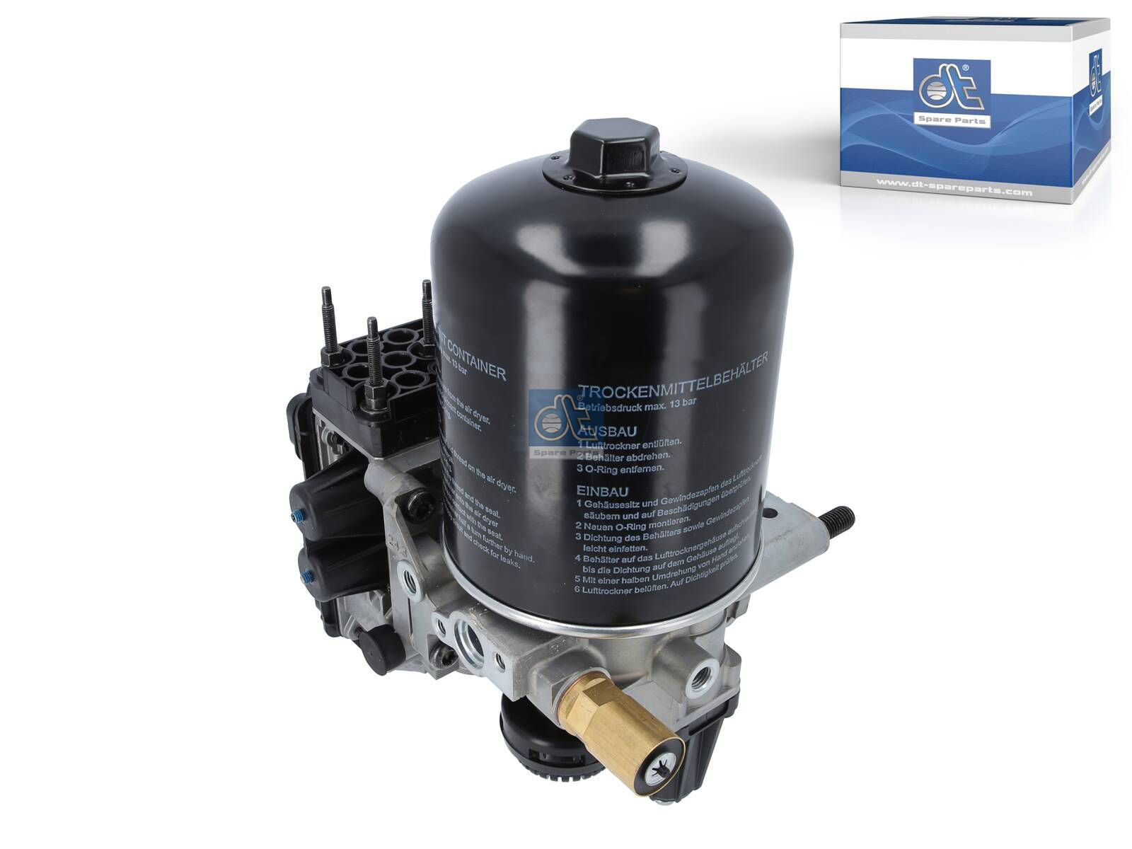 Lufttrockner, komplett mit Ventil, wiederaufbereitet / ohne Altt 2308777 DT Spare Parts